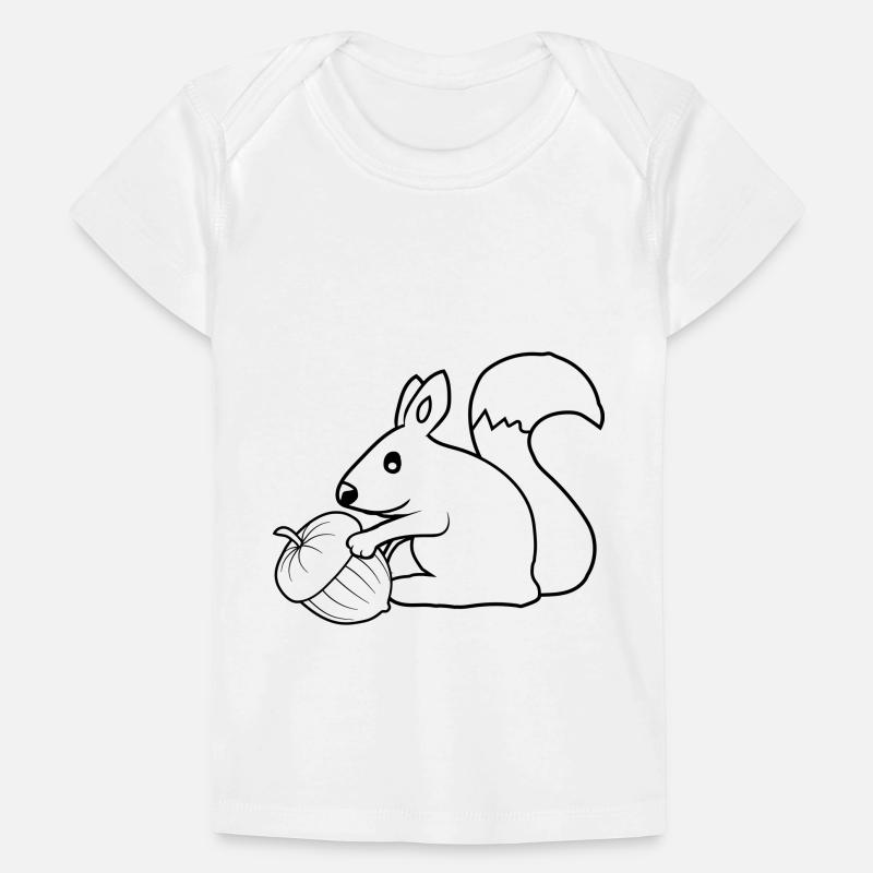 Fröhliches Eichhörnchen Eichel Baby Premium Organic T-Shirt