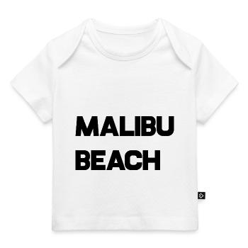 Plage de Malibu - T-shirt Premium bébé bio - blanc - Devant