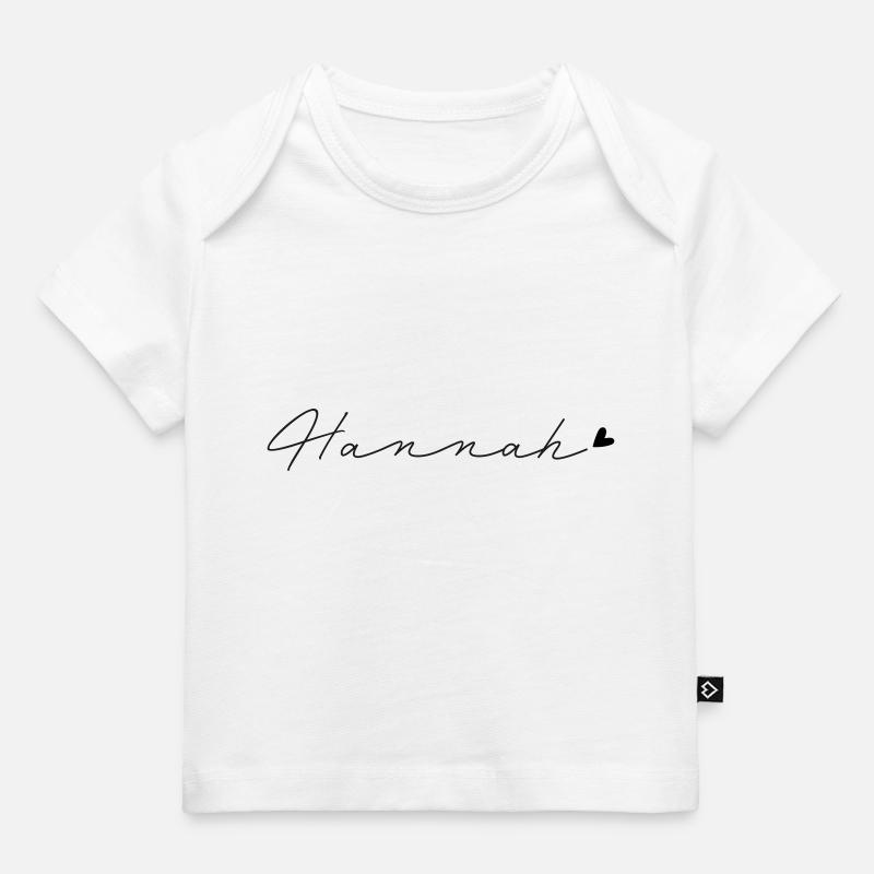 Nom Hannah - T-shirt Premium bébé bio - blanc
