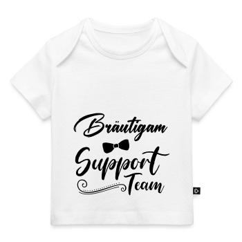 bräutigam support team - Baby Premium Organic T-Shirt - Weiß - Vorne
