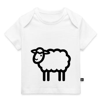 Schaf - Baby Premium Organic T-Shirt - Weiß - Vorne