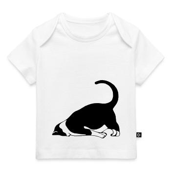 Sleeping cat - Baby Premium Organic T-shirt - white - Front