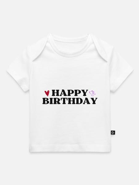 Happy Birthday - Baby Premium Organic T-Shirt - Weiß