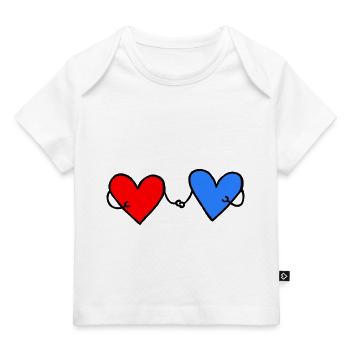 L’amour est l’amour Mariages dans l’amour Amoureux - T-shirt Premium bébé bio - blanc - Devant