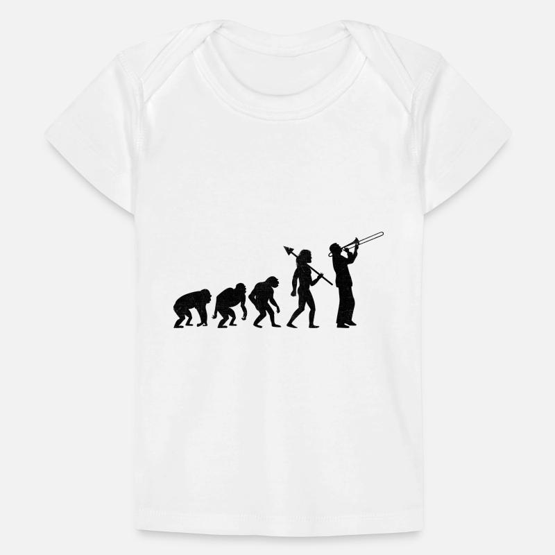 Trombonist Trombone Player Evolution Marching Band Baby Premium Organic T-shirt