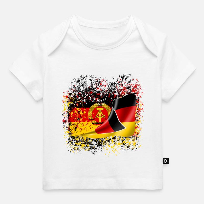 RDA Amitié allemande Ossi Amis Nostalgie - T-shirt Premium bébé bio - blanc
