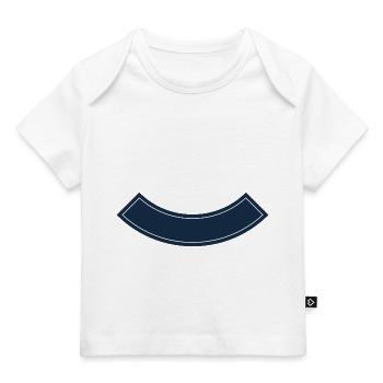 Banner gebogen unten - Baby Premium Organic T-Shirt - Weiß - Vorne