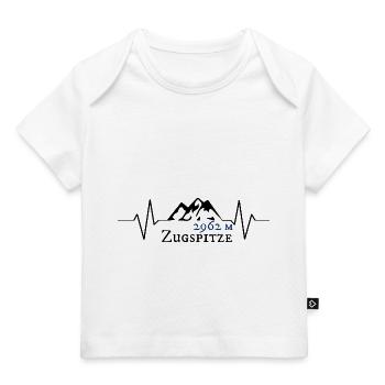 Hauteur Zugspitze Souvenir - T-shirt Premium bébé bio - blanc - Devant