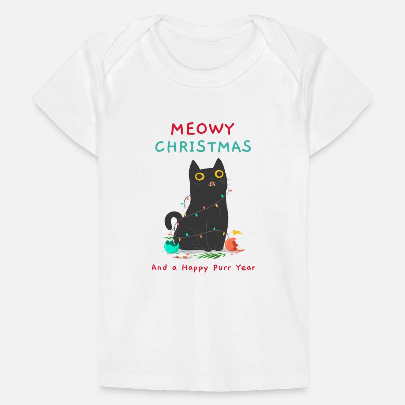 Pull de Noël - Meowy Christmas T-shirt Premium bébé bio
