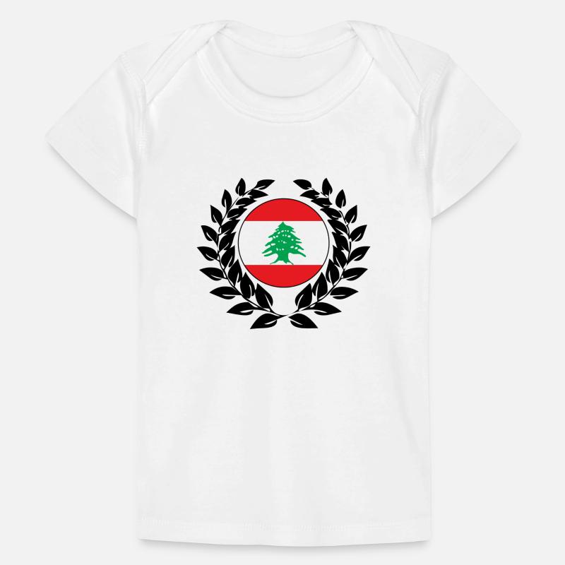 Liban drapeau libanais drapeau drapeau laurier T-shirt Premium bébé bio