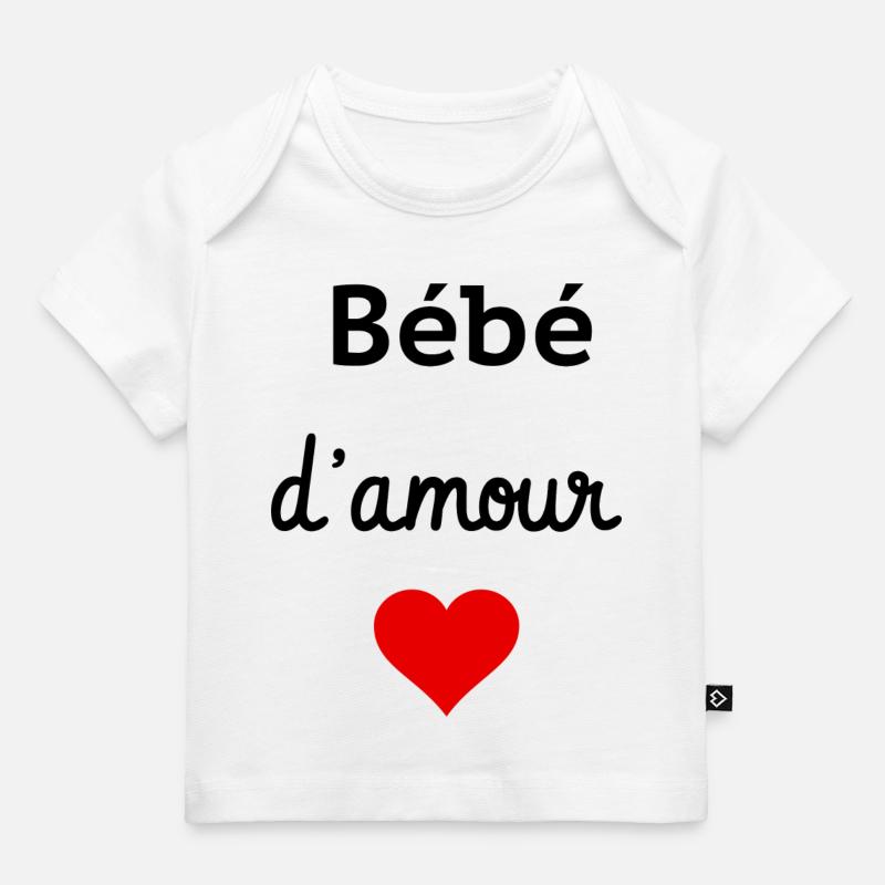 bébé d'amour - T-shirt Premium bébé bio - blanc