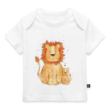 Löwe Leo - Baby Premium Organic T-shirt - dark navy - Front