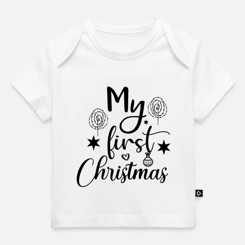 Mon premier Noël - T-shirt Premium bébé bio - blanc