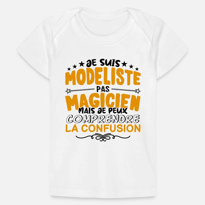 Modeliste pas Magicien | le Meilleur Modeliste ca T-shirt Premium bébé bio