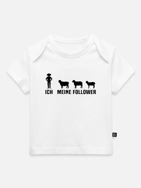 ich meine follower schafe - Baby Premium Organic T-Shirt - Weiß