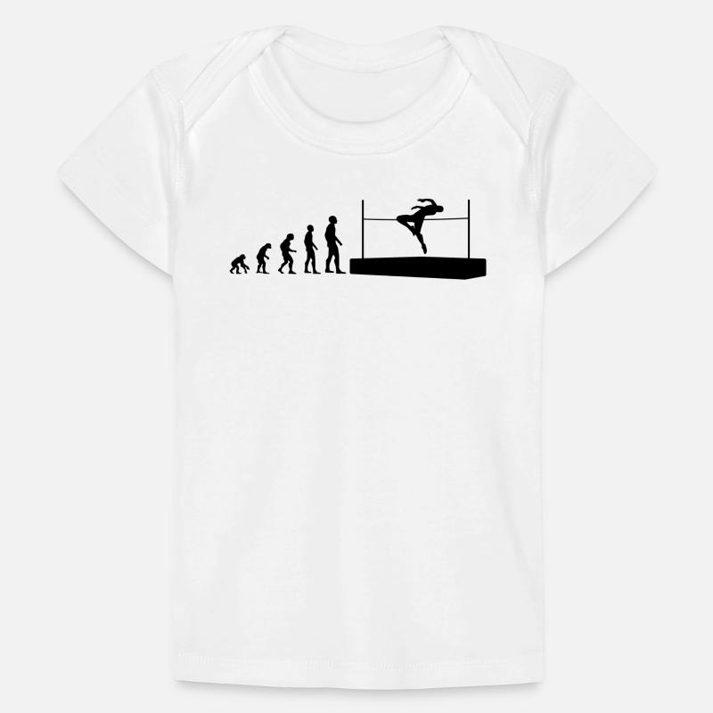 Evolution Hochsprung Athlet Evolutionär Baby Premium Organic T-Shirt