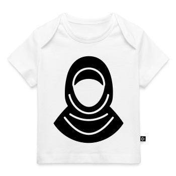 Hijab Kopftuch Muslimische Frau - Baby Premium Organic T-Shirt - Weiß - Vorne