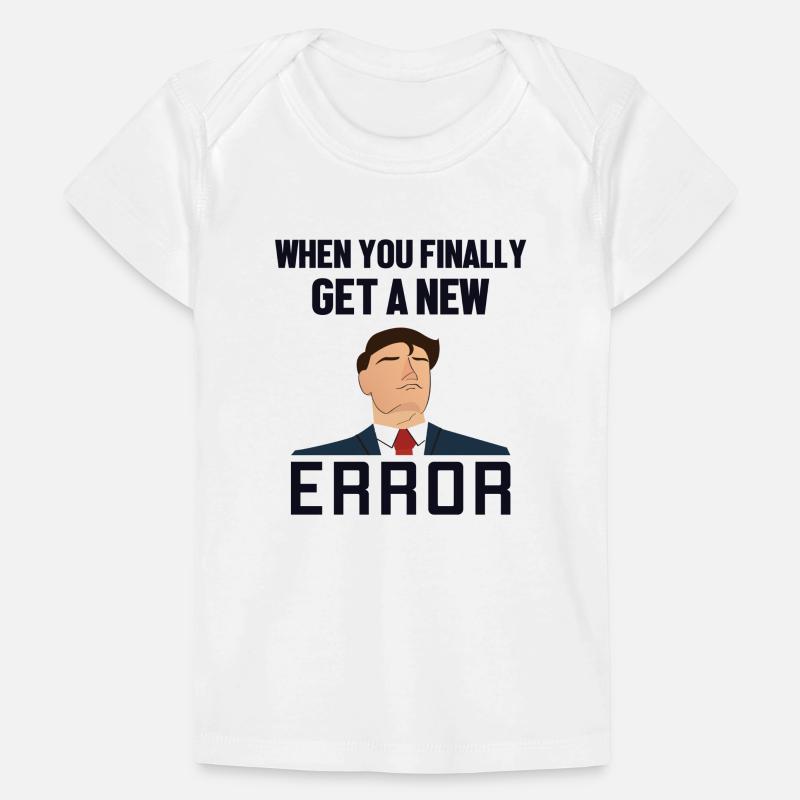 Get a New Error Engineer Full Stack Coder Baby Premium Organic T-shirt