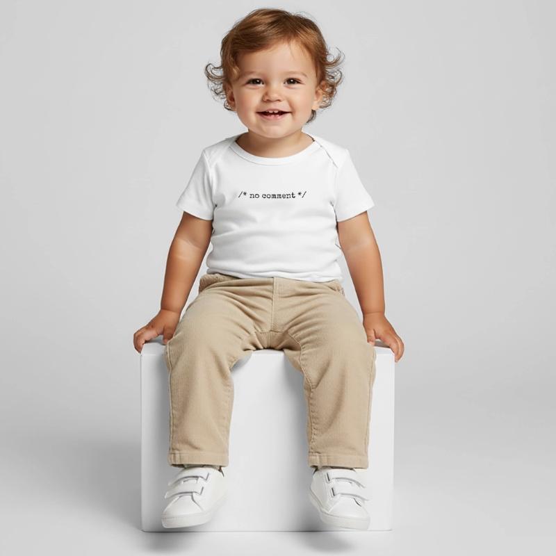 No Comment Developer Softwareentwickler Coder Baby Premium Organic T-Shirt