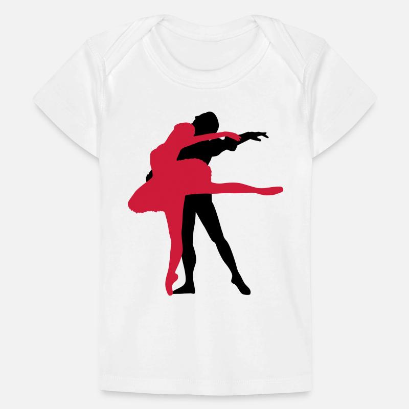 Vektor Balletttänzer Silhouette Baby Premium Organic T-Shirt