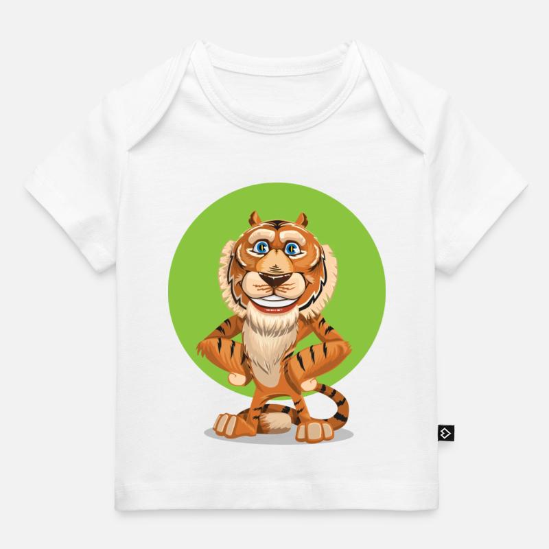 tigre - T-shirt Premium bébé bio - blanc