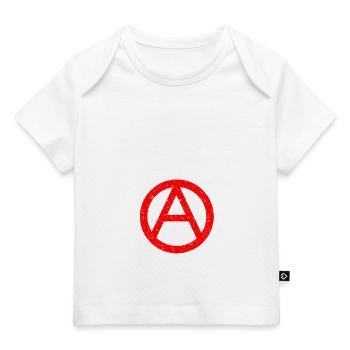 Pas de dieux Pas de maîtres Anarchie anarchiste Athéisme - T-shirt Premium bébé bio - blanc - Devant