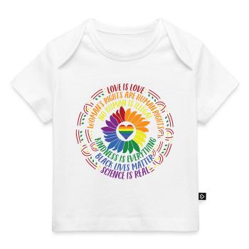 Black Lives Matter LGBT Pride Equality Facts - Baby Premium Organic T-shirt - white - Front