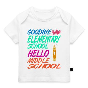 Goodbye Elementary Hello Middle School Journey - Baby Premium Organic T-shirt - white - Front