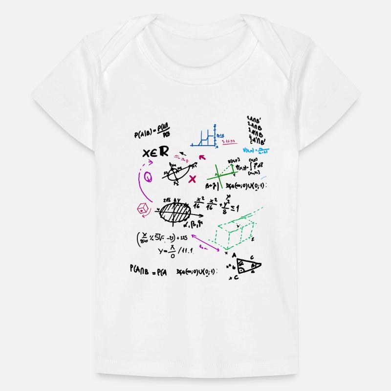 Math complexe tableau mathématique avec des formules T-shirt Premium bébé bio