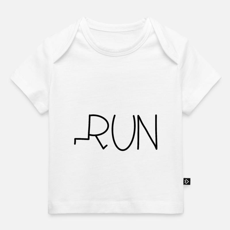 exécuter - T-shirt Premium bébé bio - blanc