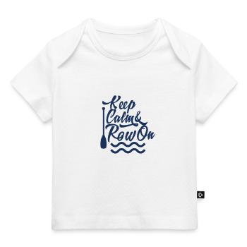 Rowing Rowing Rowing Rowing Rowing Rowing Boat - Baby Premium Organic T-shirt - white - Front