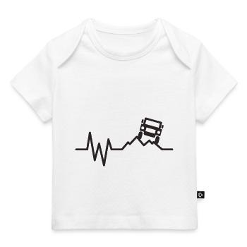 SUV SUV battement de coeur - T-shirt Premium bébé bio - blanc - Devant
