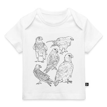 Raubvögel, Greifvögel - Baby Premium Organic T-Shirt - Weiß - Vorne