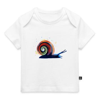 Splash Snail - Baby Premium Organic T-shirt - white - Front