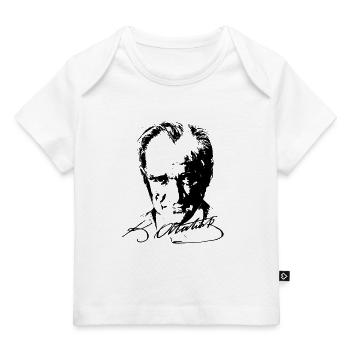 Mustafa Kemal Atatürk Resmi - Baby Premium Organic T-Shirt - Weiß - Vorne