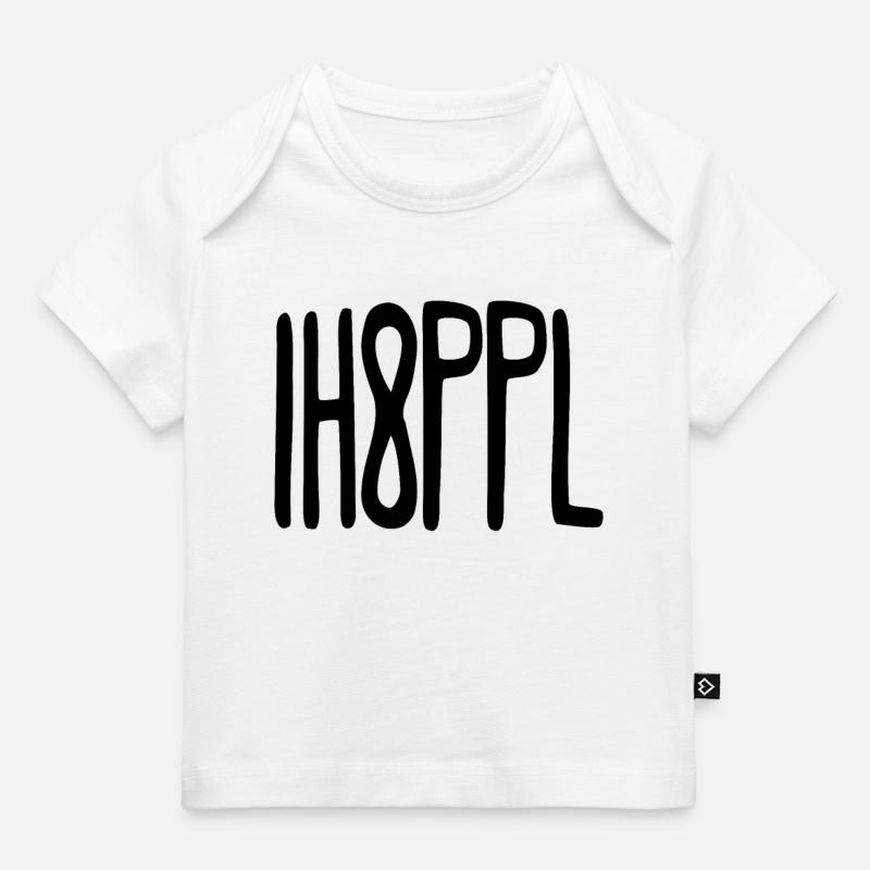 IH8PPL Je déteste les gens - T-shirt Premium bébé bio - blanc
