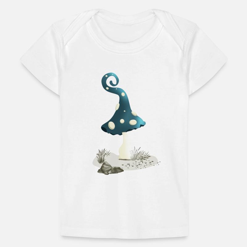 Magic mushroom with pixie cap Baby Premium Organic T-shirt