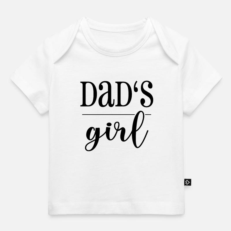 Papa's Mädchen - Baby Premium Organic T-Shirt - Weiß