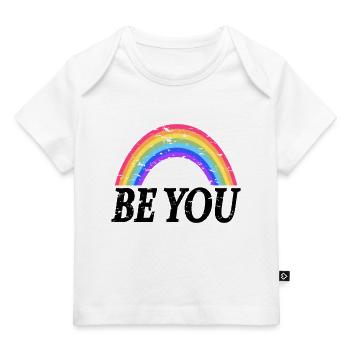 arc en ciel - T-shirt Premium bébé bio - blanc - Devant