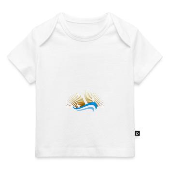 Moin Heiligenhafen mit Anker für Strandurlaub - Baby Premium Organic T-Shirt - Weiß - Vorne