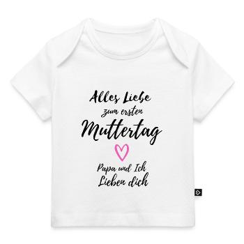 Baby Muttertag Mädchen - Baby Premium Organic T-Shirt - Weiß - Vorne