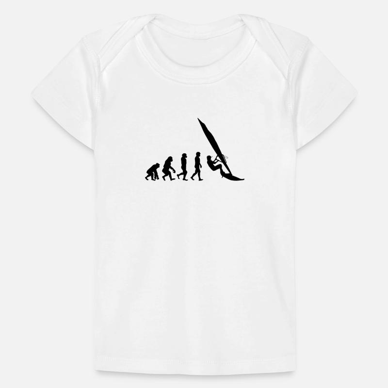 Windsurfing Evolution Wind Surfeur T-shirt Premium bébé bio