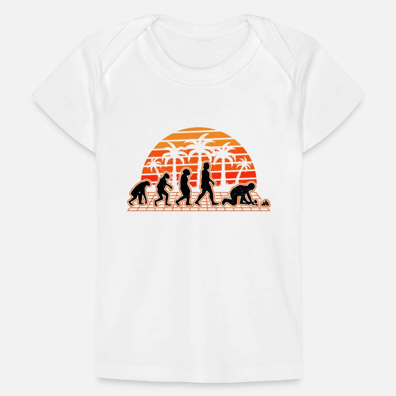 Paver Evolution Sunset Stone setter T-shirt Premium bébé bio
