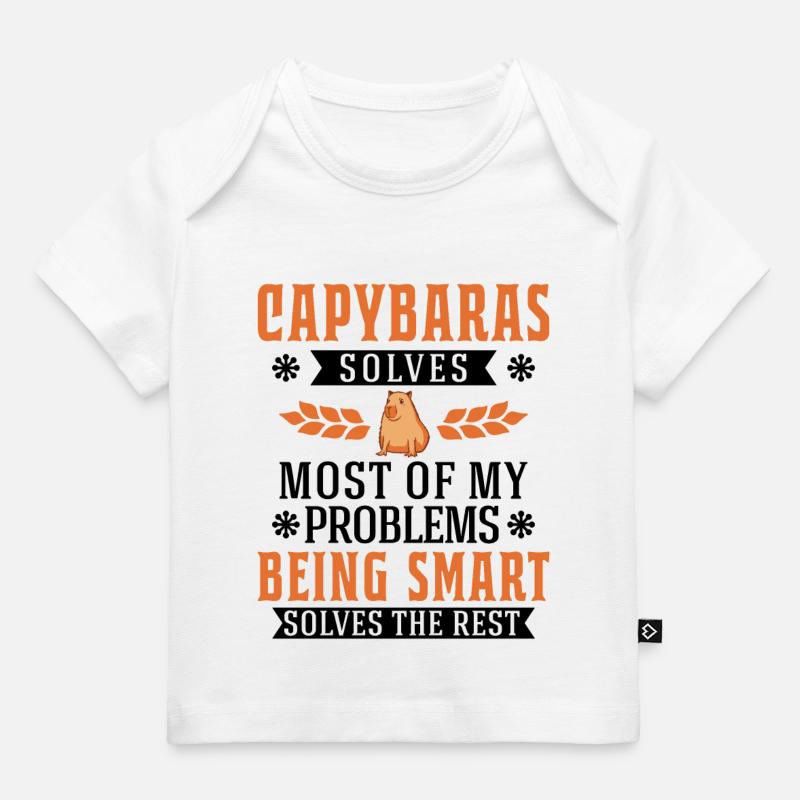 Capybara Wasserschwein Capibara - T-shirt Premium bébé bio - blanc