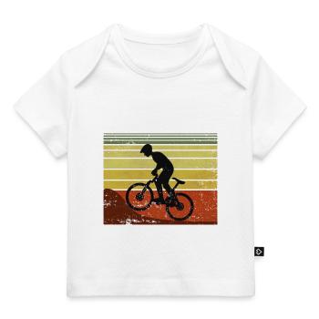 Rennrad-Vater Rennrad-Vater Radfahren - Baby Premium Organic T-Shirt - Weiß - Vorne