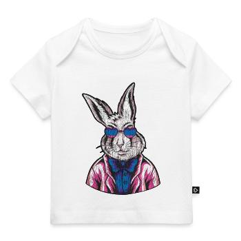 Bisexual Bi Pride Flag Rabbit - Baby Premium Organic T-shirt - white - Front