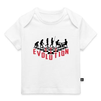 Die Evolution des Schachs - Baby Premium Organic T-Shirt - Weiß - Vorne