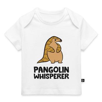 Pangolin Whisperer Mammifère Mignon - T-shirt Premium bébé bio - blanc - Devant