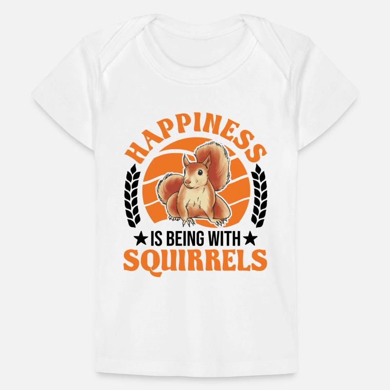 Eichhörnchen Glück Grauhörnchen Squirrel Baby Premium Organic T-Shirt