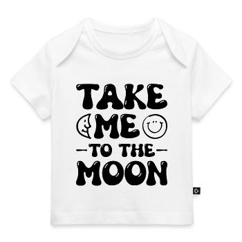 Lune / Croissant - T-shirt Premium bébé bio - blanc - Devant